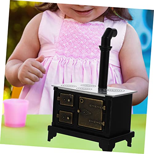 Totority Mini Fogão De Ferro Mini Mobília De Casa Brinquedos Em Miniatura Casa Em Miniatura Casa De