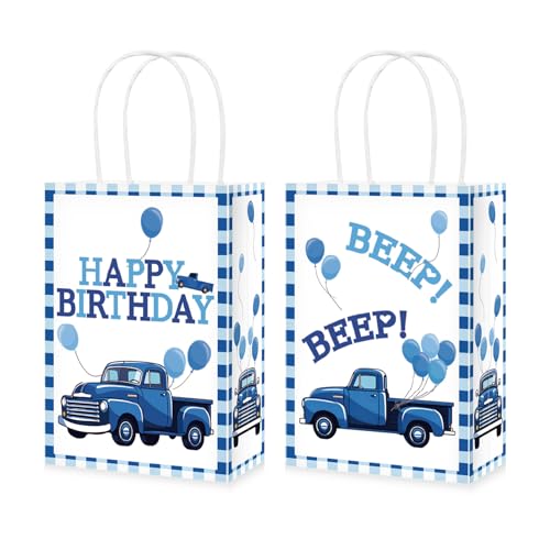 Sac en papier M Greencian Blue Truck protège vos achats des chocs urbains