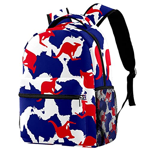 Sac à dos de voyage campus bleu avec porte-bouteille étanche et dos rembourré