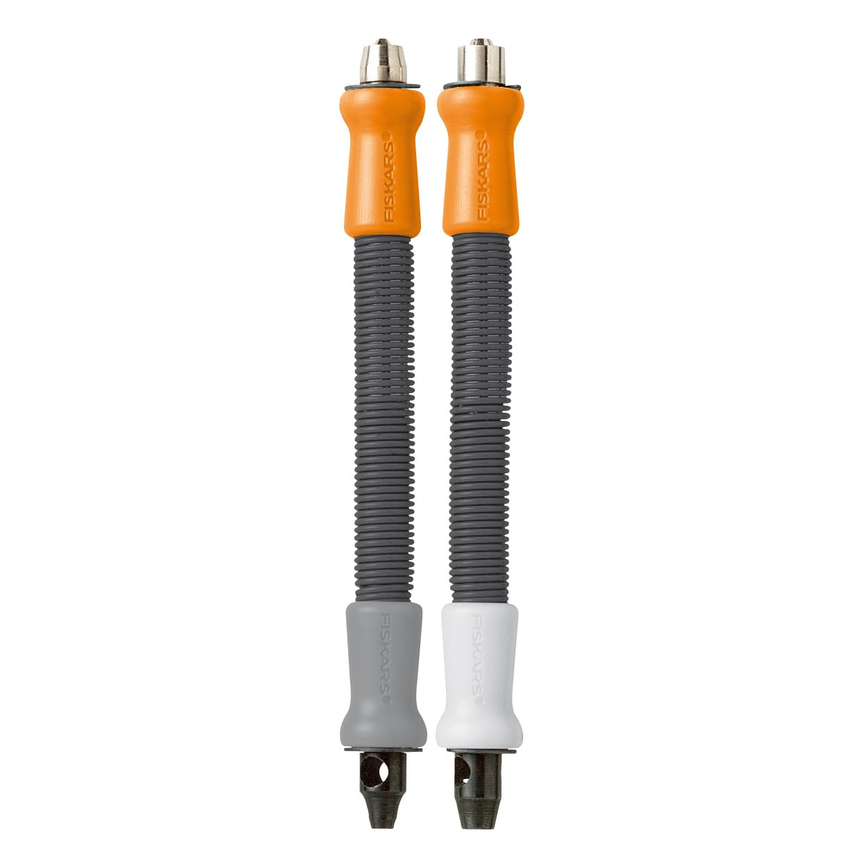 FISKARS Punzón de Ojales x2, diámetro 3.2 mm y 4.8 mm, con mecanismo de muelles, Gris/ Naranja/ Blanco, 1004714