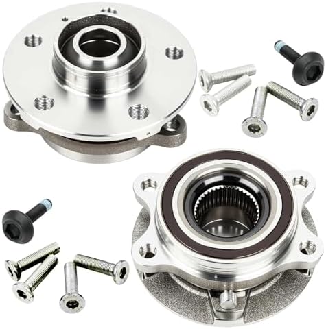 2PCS Front Wheel Hub and Bearing Assembly Compatible with Audi A4 Q5