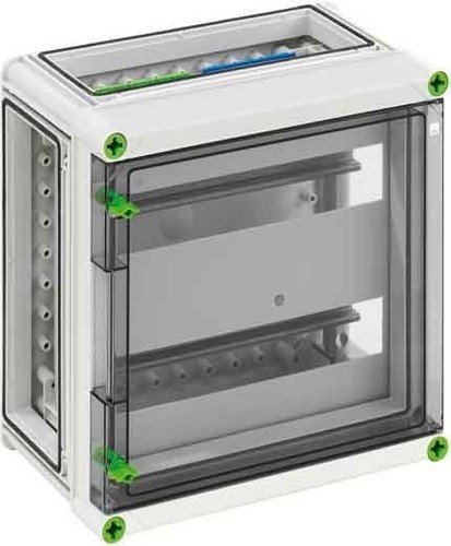 Boîtier de disjoncteur 320x320mm double rangée pour sécuriser 28 modules Spelsberg