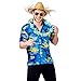 Produktbild Hawaii Shirt - Blue Palm Trees (XL) Fancy Dress Stag Costume