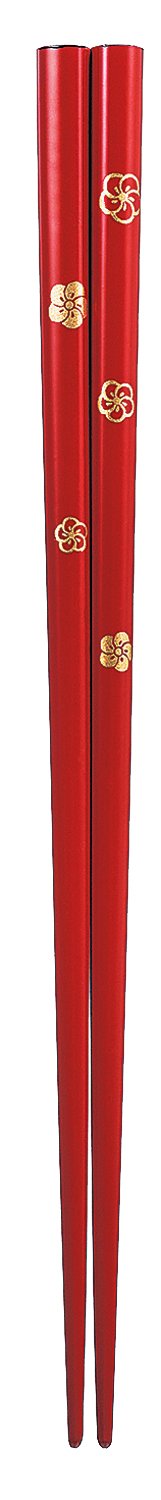 1 Pair Made in Japan Chopsticks Lacquer (Warashima) Plum Flower Pattern (Umekamon) 8.5 inches (21.5 cm) : Home & Kitchen
