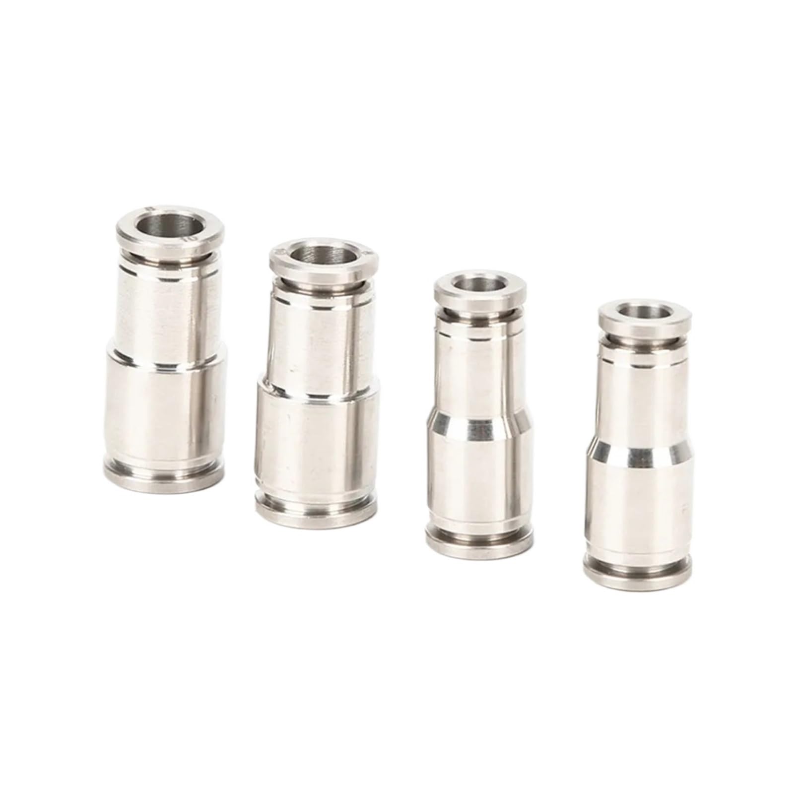 Wtukmo 304 Stainless Steel 6-4mm 8-6mm 10-8mm 12-10mm 14-12mm 16-12mm Tube Sizes Pneumatic Reducer Union Quick Straight Connector(14mm-12mm)