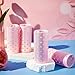 WILLBOND 4 Pcs Long Hair Rollers for Bangs Aluminum Core Curlers Thermal Self Grip Roller for Long and Medium Hair Women Hairstyle(4.7 x 2 Inch,Light Pink)