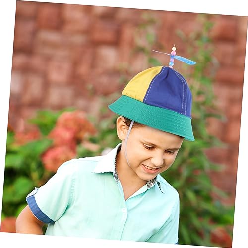 Gorra de béisbol infantil BESTYASH con hélice de libélula para jugar en la playa 2