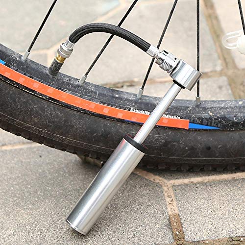 QINGCHU Pumpe, Mini Fahrradpumpe, Inflator, Luftpumpe, Kleine Fahrradpumpe, Straßen-,mountainräder Und BMX Passen,ballpumpe, Reifenpumpe,av/Fv-Ball-Reifen-inflator