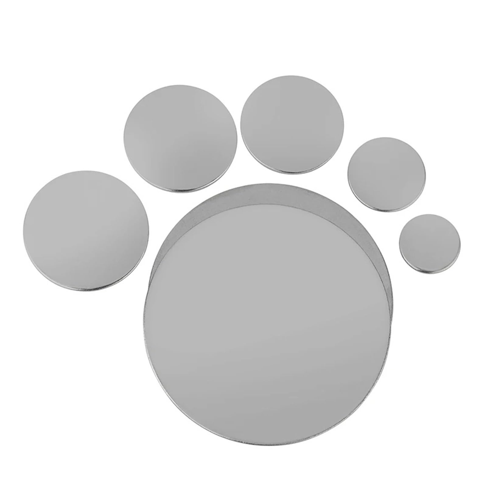 304 Dysk ze stali nierdzewnej, Uszczelka zatyczki rurowej ze stali nierdzewnej 304 z okrągłym dyskiem 40-80x1,5-5mm(70x5mm(1pcs))