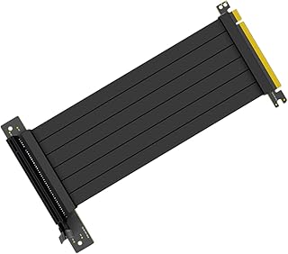 SHINEOFI Cable De Extensión Para Tarjeta Gráfica 90 Unidades Adaptador Pci-E Cable De Extensión Pci Express Cable Extensor De Gpu Cable Con Núcleo De Cobre Negro