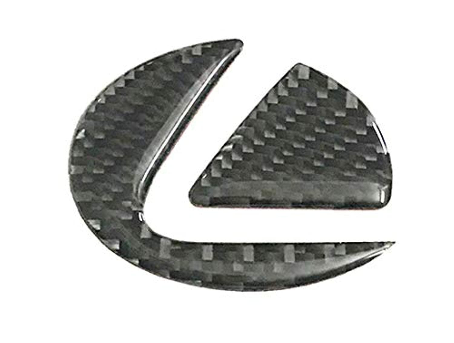 Carbon Fiber Car Styling Steering Wheel Front Rear Emblem Badge Sticker Insert Decal