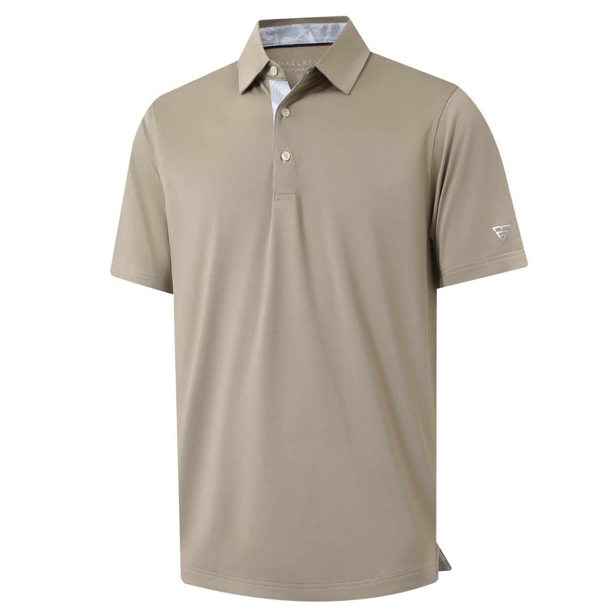 Golf Shirts for Men Dry Fit Short Sleeve Print Performance Moisture Wicking Polo Shirt