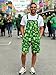 RAISEVERN St. Patrick's Day Overalls For Men Festival Jumpsuit Shorts Size XL Bib Overalls Male Romper
