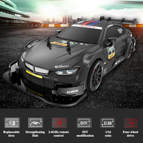 FEXXA RC Drift Car 1:16 4WD 40KM/H Black - Image 3