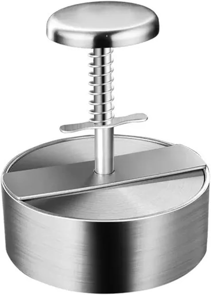 Press 304 Stainless Steel Manual Press Grill Griddle Tool Artifact Manual Press Grill Maker Mould (Color : 11.4cm)