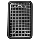 Nettoyage facile : le bac à litière d'angle pour cage comprend une grille de fond amovible, ce qui simplifie le ramassage des déjections et l'entretien