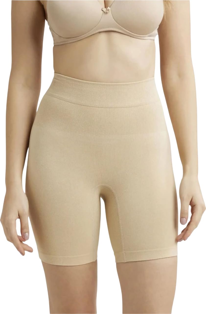 lynxes Women Tummy & Thigh Shaper | Seamless High-Waist Shapewear Shorts | Nylon-Spandex Body Shaping Innerwear for Saree, Dress & Gown-picture-54