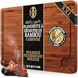 🌱 Planche durable et écologique – Fabriquée en bambou carbonisé respectueux de l’environnement, elle offre solidité, longévité et résistance à la déformation et aux fissures.