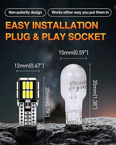 LUYED 194 168 LED Bulbs T10 W5W 2825 LED Interior Car Light Bulbs,Used for Dome Map Door Courtesy Trunk Parking License Plate Lights,Xenon White,Pack of 10
