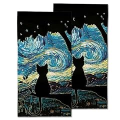 Black Cat Starry Night