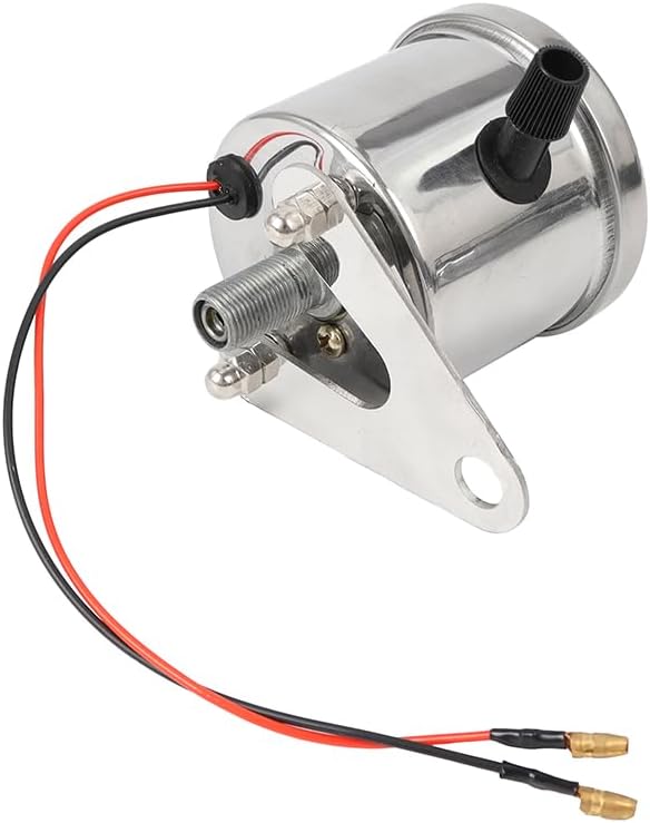 Motorcycle Odometer Gauge 12V Universal LED Dual Meter Motorcycle Odometer Meter Tachometer 0-140km/h