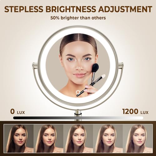 Conlwin 9 Inch Wall Mounted Lighted Makeup Mirror thumb #4