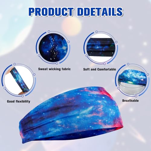 Image of Jeffbaubl 12 Pieces Kids Athletic Sweatbands, 6 Colors Boys Headbands, Boys Sports Headbands, Soft Athletic Headband, Kids Sweatbands, Wicking Elastic Hairband for Girls Boys Toddler Children