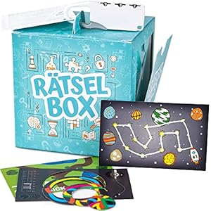 Rätselbox – Geschenkbox: 3 Rätsel lösen zum Öffnen – Ähnlichkeit mit Exit Game – Geschenkverpackung für Geldgeschenk oder kleine Geschenke