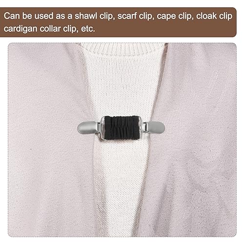 Image of uxcell Dress Cinch Clips, Sweater Clips, Shawl Cardigan Collar Clips Scarf Clip Tightener Dress Back Cinch Clip