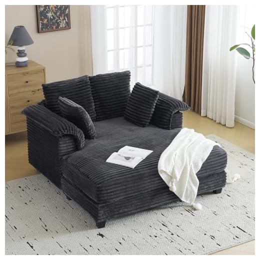 VINGLI Oversized Chaise Lounge Chair