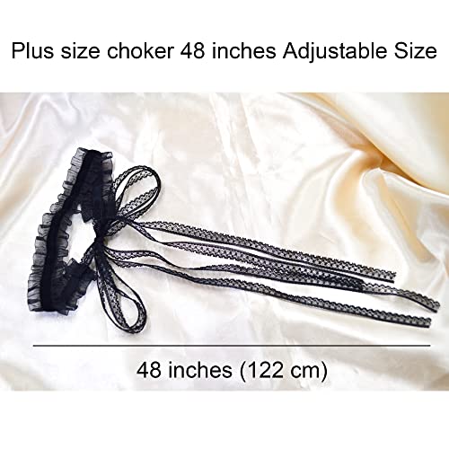 MOMOCAT Lace Choker Necklace for Women Bridal 90s Gothic Tatoo Choker Collar Kawaii Chocker Necklace Flower Ribbon Lolita Accessories2