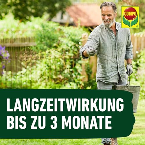 Foto von Rasendünger gegen Unkraut + Moos Komplett-Pflege, Rasendünger mit Unkrautvernichter, Moosvernichter, 3 Monate Langzeitwirkung 9 kg, für 300m²