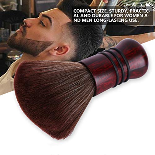 Minkissy Pincel de maquiagem macio para cabelo, pescoço, escova de cabelo, espanador, pincel de maqu