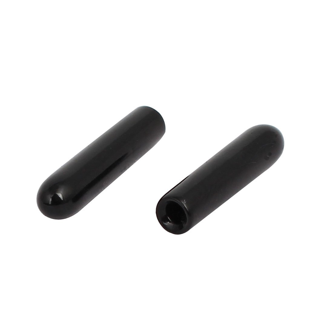 sourcingmap 1.6mm Inner Dia Rubber Hose End Cap Screw Thread Protector Cover Black 100pcs - Image 3