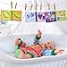 JOYIN 12 Pcs Bath Books, Nontoxic Fabric Soft Crinkly Cloth Books, Waterproof, Bathtub Pool and Early Education First Toys for Infant Newborn Baby Toddlers Kids Birthday Easter Gifts