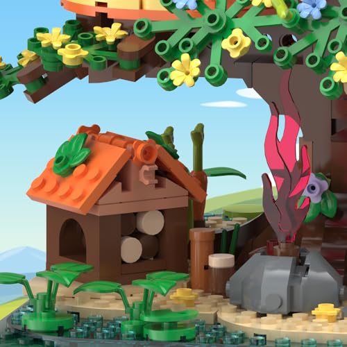 RAVAYO Forest Tree Building House Blocks Set with LED, Creative Toy for Adults Teen 14+, Mini Brick 2071pcs by RAVAYO - Image 6
