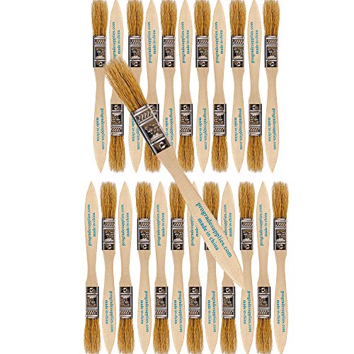 Pro Grade - Chip Paint Brushes - 24 Ea 1/2 Inch Chip Paint Brush Light Brown #TOP11