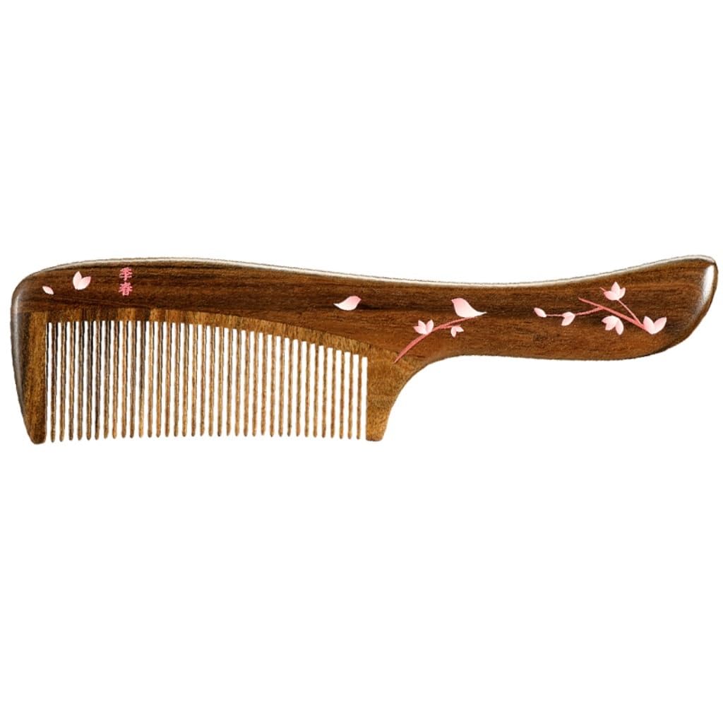 Peruka Grzebień Wooden Hair Comb for Household Curling Comb Hair Styling Comb With Handle Design Duże grzebienie do włosów