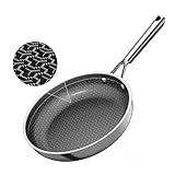 【❤ Grande Capacité pour les Repas de Famille】 Avec son large diamètre de 28 cm, cette poêle permet de cuisiner en une seule fois des repas complets pour toute la famille ou de grandes poêlées de légumes. Sa surface laser étendue assure une antiadhérence parfaite même pour les grandes quantités.