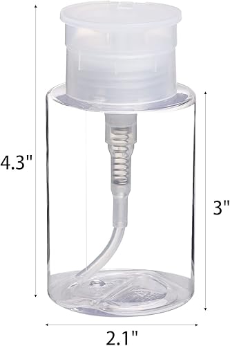Miniatura 2 de Paquete de 3 unidades de dispensador de esmalte de uñas, dispensador vacío para alcohol, acetona, esmalte de uñas y removedor de maquillaje, 5.1 fl