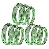 Tipo: corbata TOOGOO 9 Rollos Bonsai Wires Alambre de Entrenamiento de Aluminio Anodizado Bonsai con 3 Tama？Os (1.0 Mm, 1.5 Mm, 2.0 Mm), Total 147 Pies (Verde)