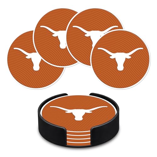 Rico Industries NCAA Texas Longhorns Classic Favorites: PVC Coaster Set (4-Pack)