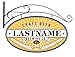 Past Time Signs PV058 24 x 14 in. Craft Brewing Company Oval Metal Sign Personalized