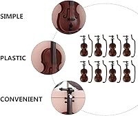 Vista 8 de 8 piezas 1: 12 de violín miniatura de casa de muñecas colección de mini instrumentos musicales para casa de muñecas sala musical