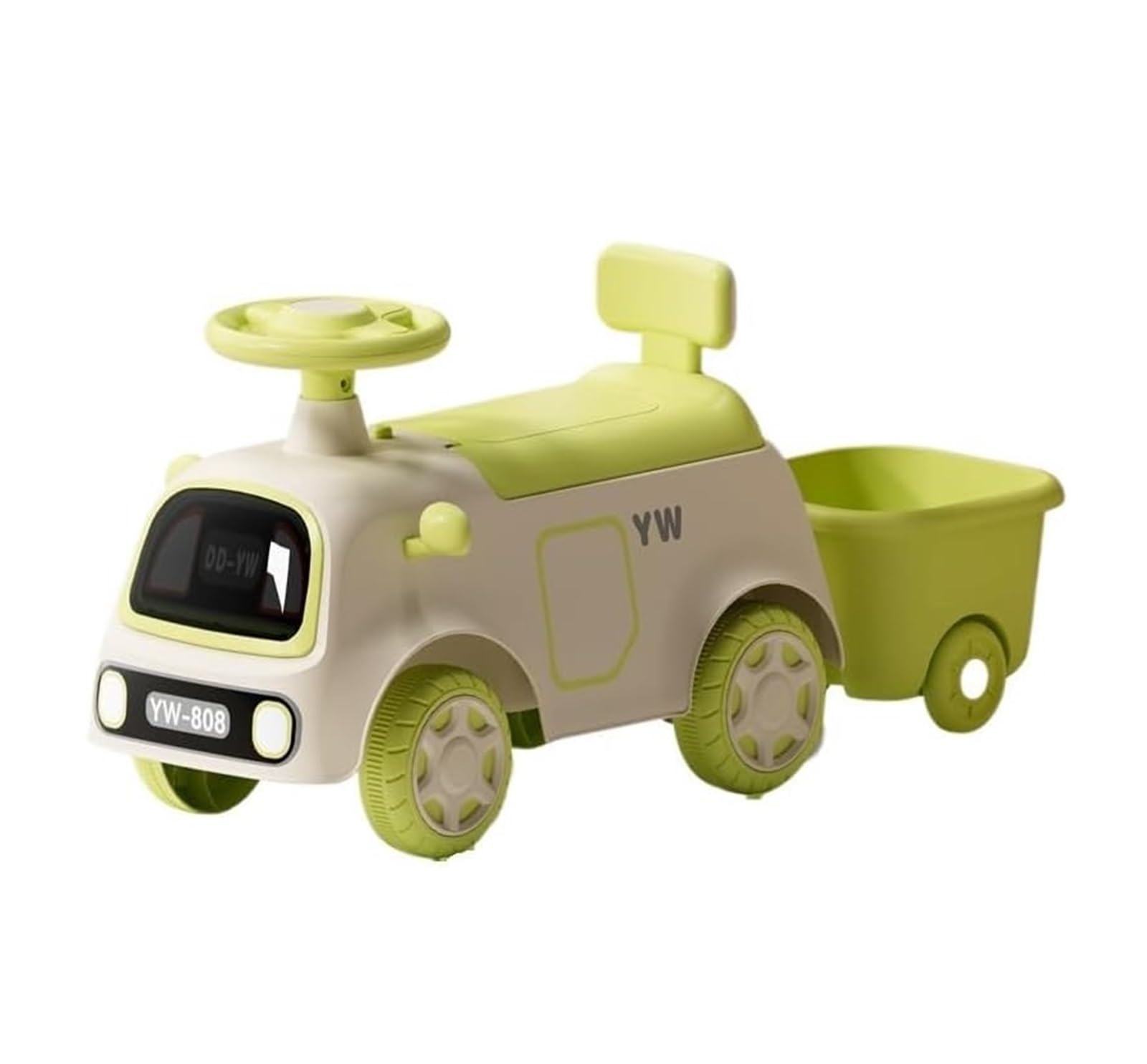 SDGBCXD Swing Car, Wiggle Car Classic Kids Ride On with Under Seat Storage and Rear Dou, Indoor Outdoor Riding Toys Swing Card(Gr�n)