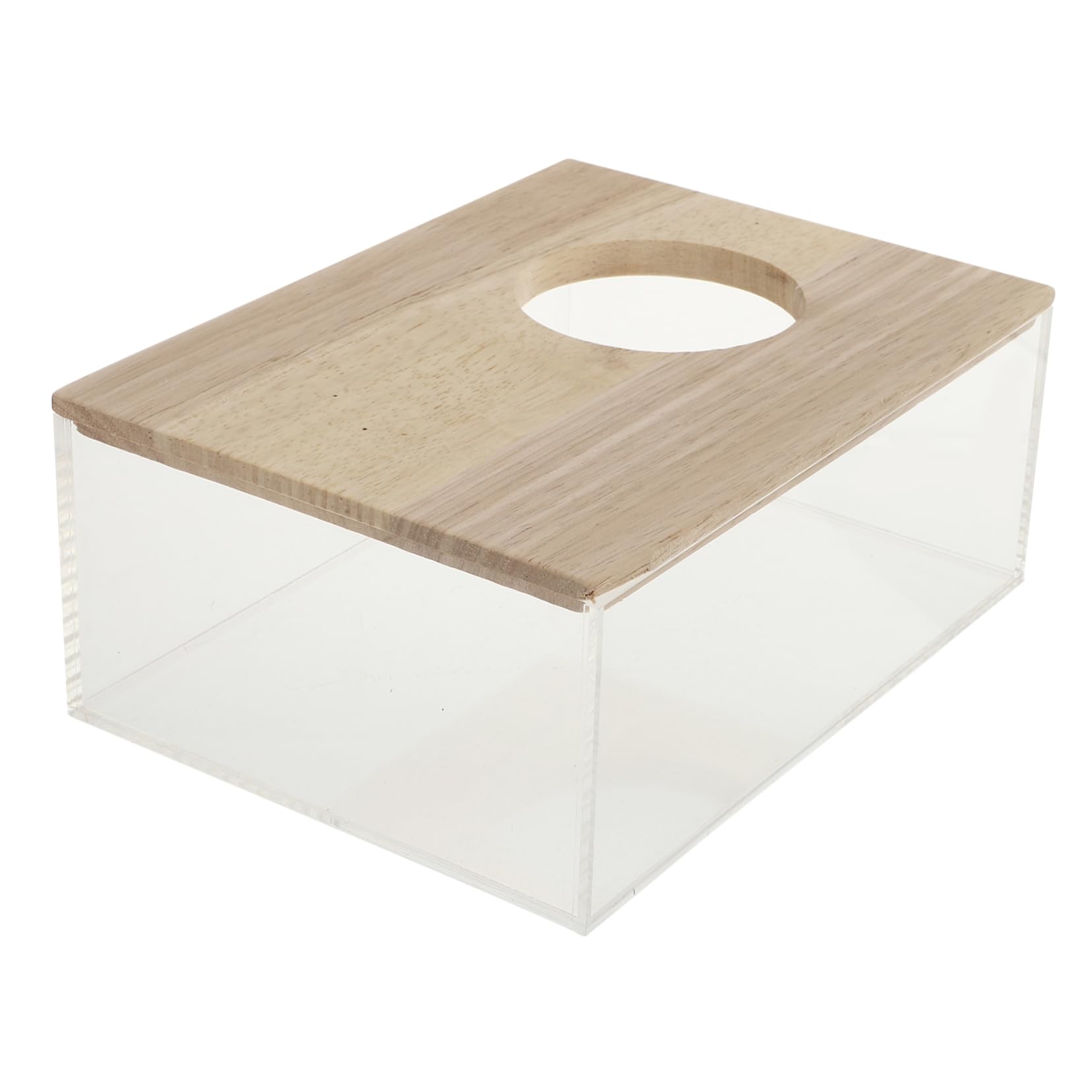 ibasenice Transparente Sandbadbox und Hamster Toilette aus Acryl Sandbadewanne für Chinchillas und Kleintiere Praktisches Haustierzubehör für Badezimmer und Haltung
