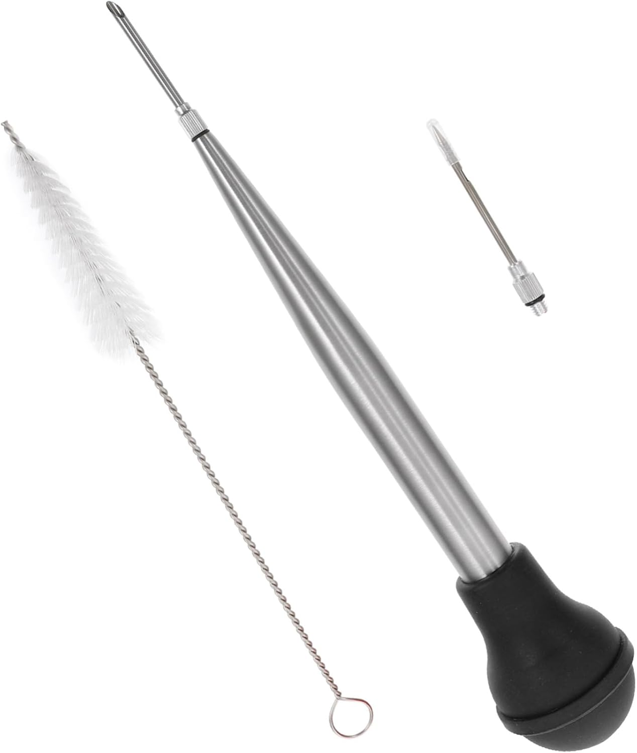 PRETYZOOM 1set Turkey Injector Basting Tube Reusable Marinade Pump for Bbq Cooking and Thanksgiving Includes Cleaning Brush for Easy Maintenance