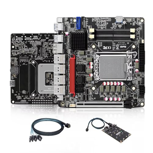 AIOPCWA LGA1700 NAS }U[{[h 6xCACe Q670 Mini ITX Motherboard 6 BayADDR5 8GB RAM 256GB SSDAi226 2.5GbE LAN×4AM.2 NVMe(PCIe4.0x4)