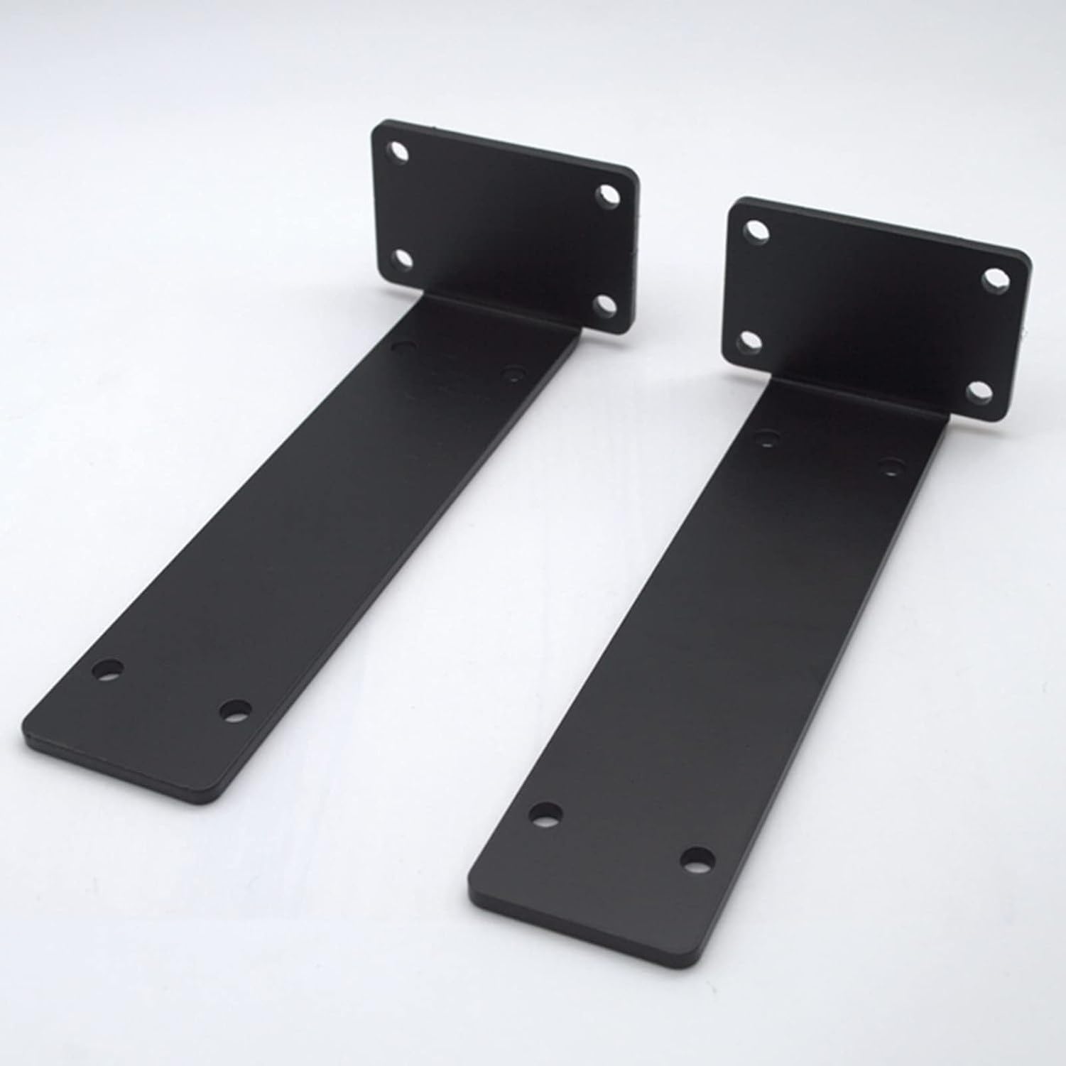 2 Pezzi Staffe Ripiano Portata 150KG Metalliche Industriali Supporti Muro Spessi Allargati Staffa in Ferro per Scaffalatura Nera, 285mm/11.2in, 285mm/11.2in