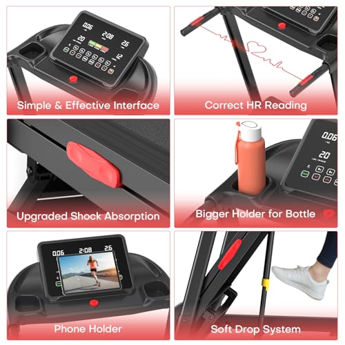 Motorized Folding Treadmill with Incline